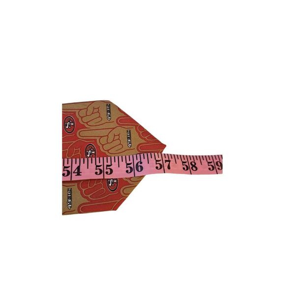 NFL San Francisco 49er Neck Tie Mens Red Gold '#1' Sports Coach Business Church - Picture 10 of 12